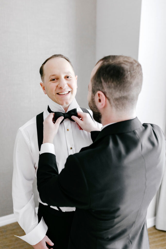 Philadelphia groom getting ready for his Center City wedding day by Emily Wren Photography