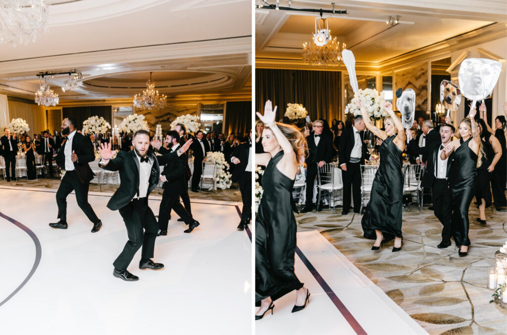 fun Center City Philadelphia wedding reception at The Westin Hotel by Emily Wren Photography