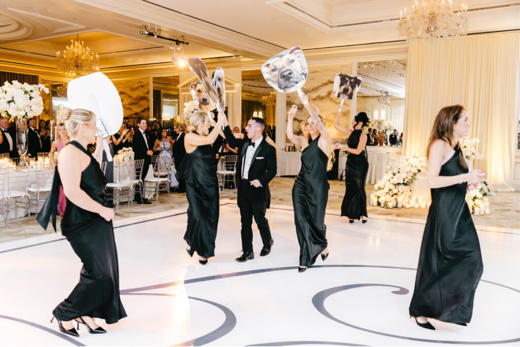 wedding party entrance at The Westin Philadelphia wedding reception
