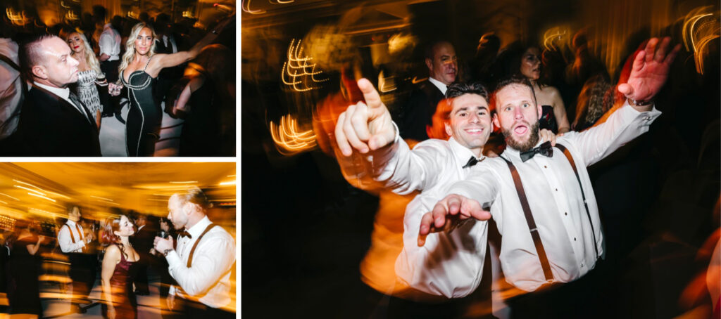Philadelphia wedding guests dancing and having fun at The Westin wedding reception