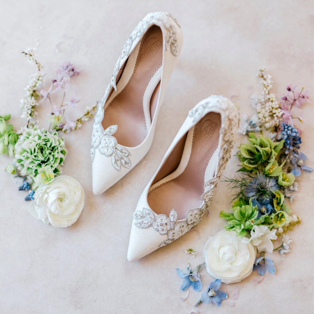 bridal heels for a Philadelphia spring wedding day by Emily Wren Photography