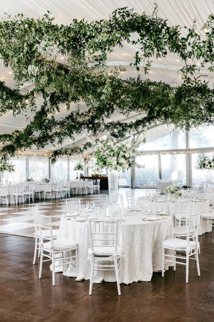 Glen Foerd spring wedding reception decor by Emily Wren Photography