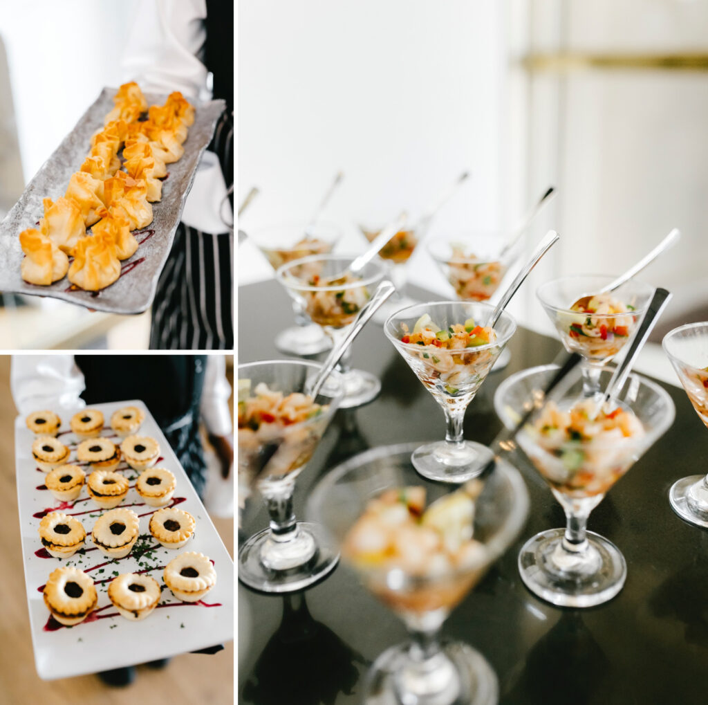 Cescaphe catering for Water Works cocktail hour by Emily Wren Photography