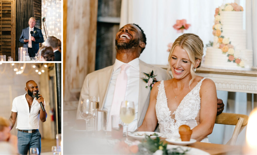 wedding party speeches at Terrain at Styer's wedding reception by luxury wedding photographer Emily Wren Photography